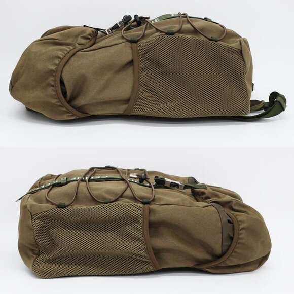 Celine Medium Trekking Backpack Rucksack Khaki Green Cotton Backpack main image 6
